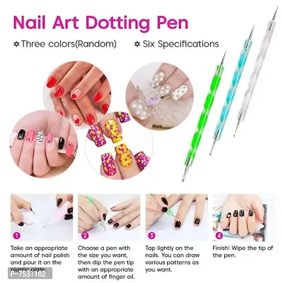 Dotting Tools Set, 5 Pc Nail Art 2 Way Dotting Pen Tool | Fruugo BH